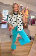 Black Polka Dot Top