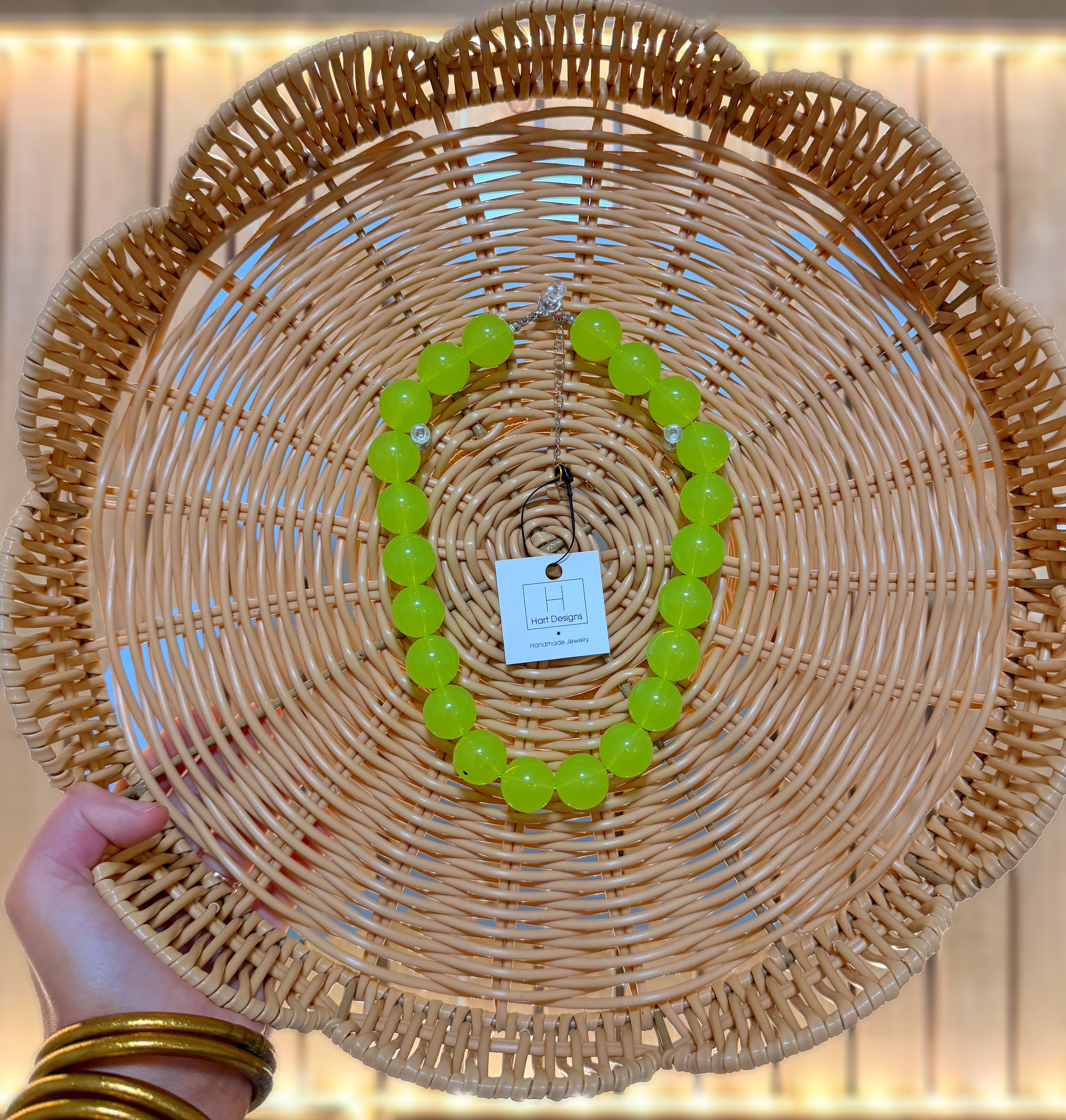 HD Lime Beaded Necklace