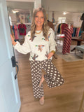 Brown Polka Dot Pants