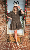 Mocha Leopard Dress