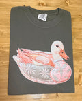 Peach/Sage Patchwork Duck Tee (Made By Order)
