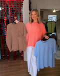 Ribbed Pocket Top