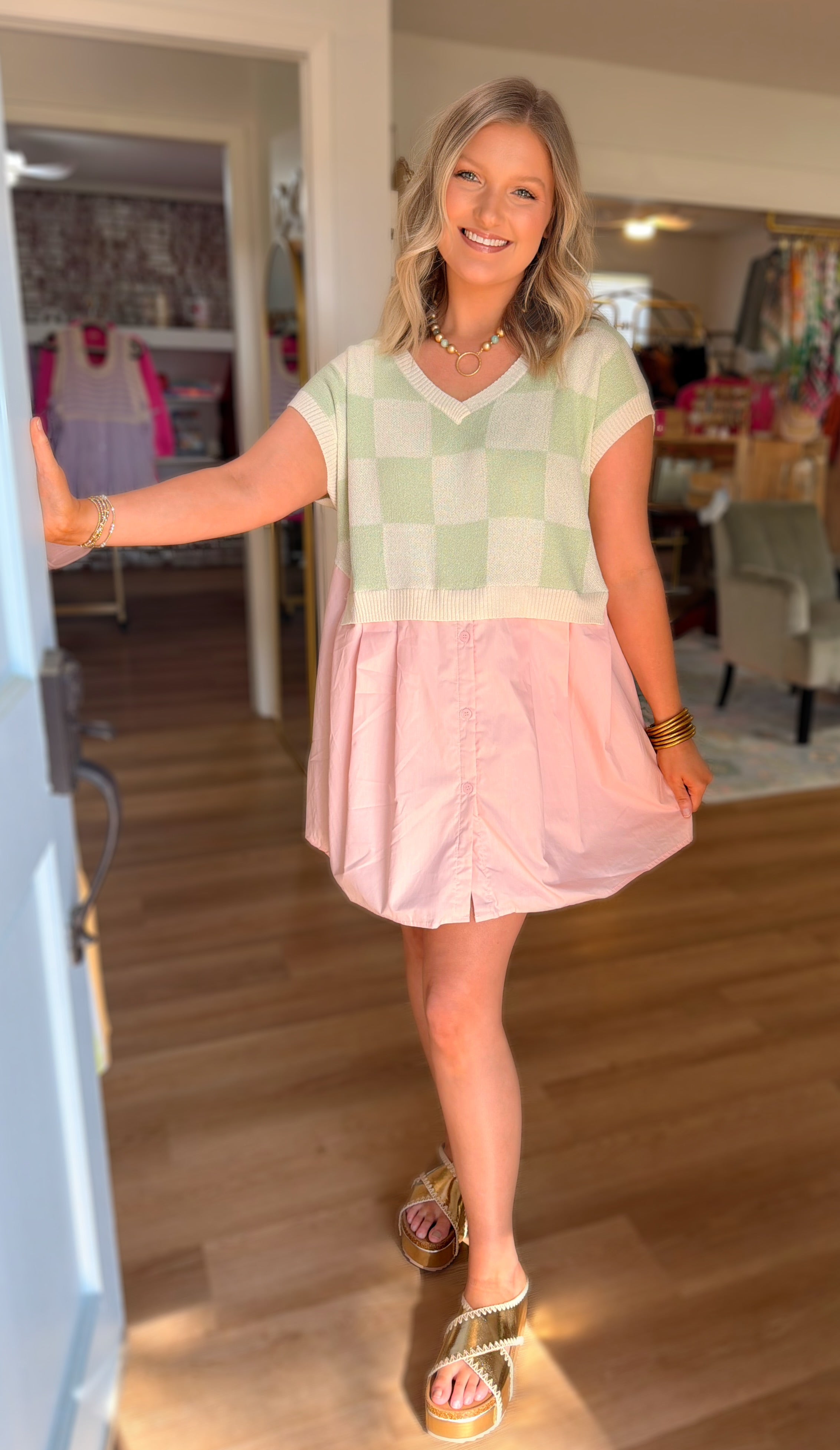 Mint Knit Dress