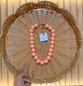 HD Peach Beaded Necklace