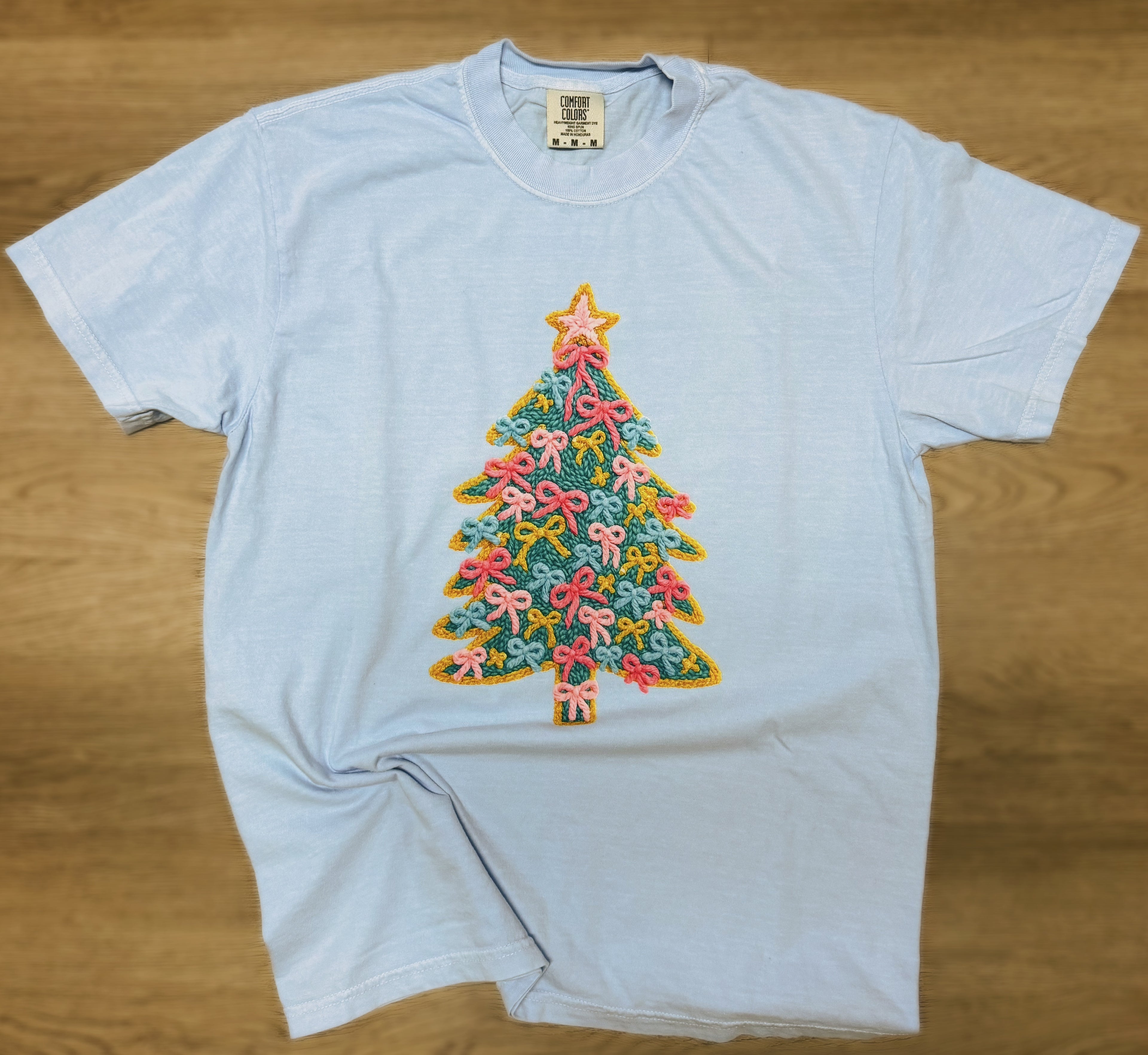 Faux Yarn Christmas Tree Tee (Made to Order)