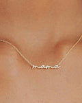 Mama Script Necklace