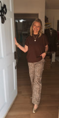 Leopard High Rise Jeans