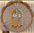 HD Square Beaded Accent Ball Necklace