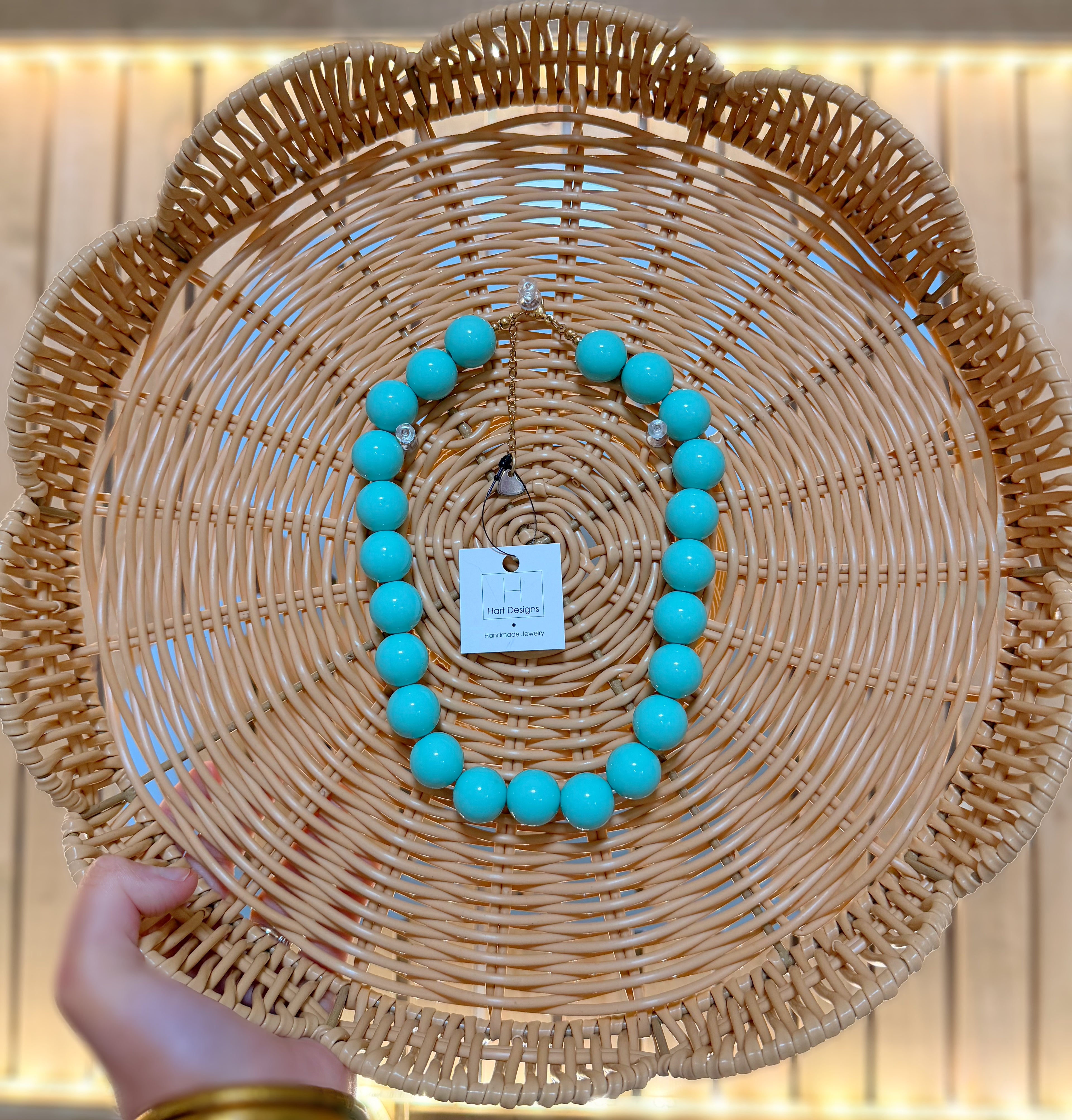 HD Teal Beaded Necklace