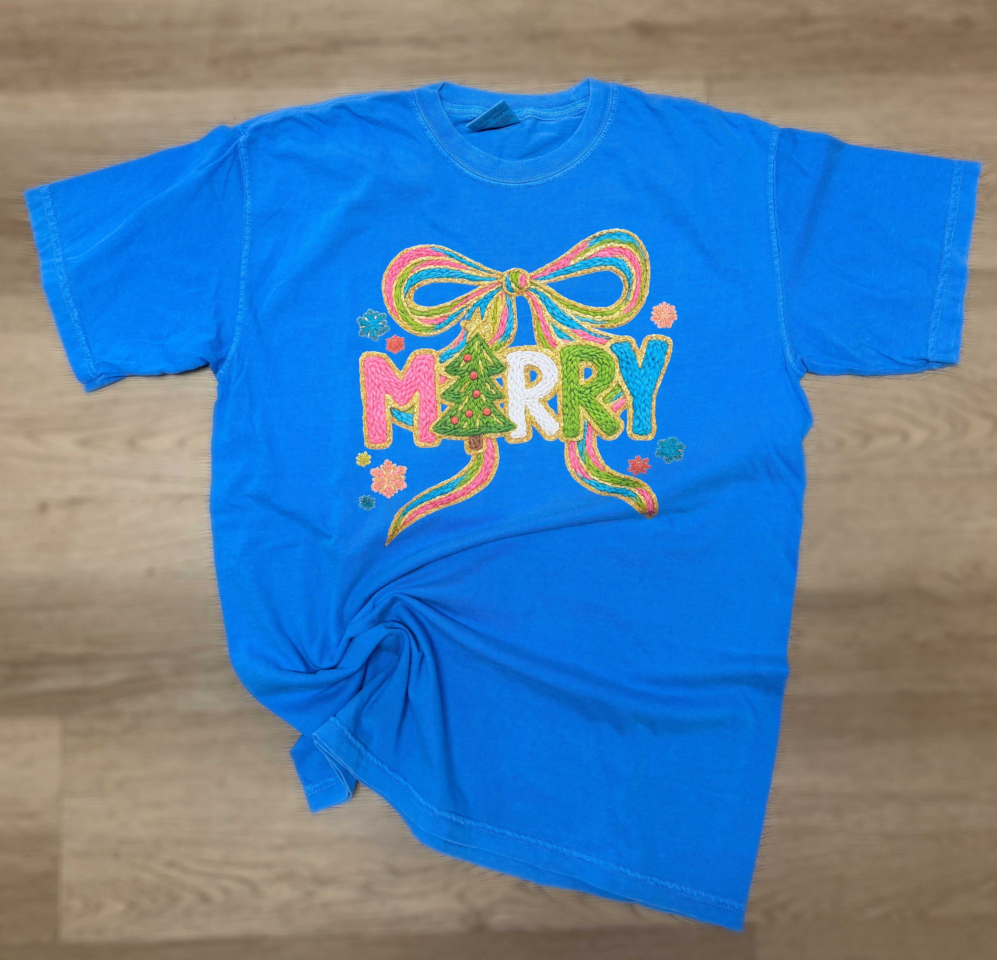 Faux Yarn Merry Tee (Made to Order)