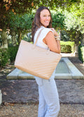James Tan V Quilted Tote