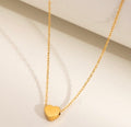 Gold Single Heart Necklace