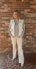 Cream Bow Vest
