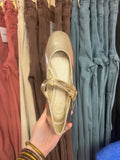 Gold Ballet Flats