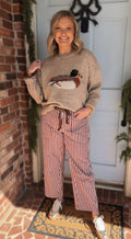 Sand Mallard Duck Knit Sweater