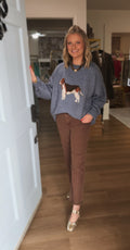 Blue Hunting Dog Sweater