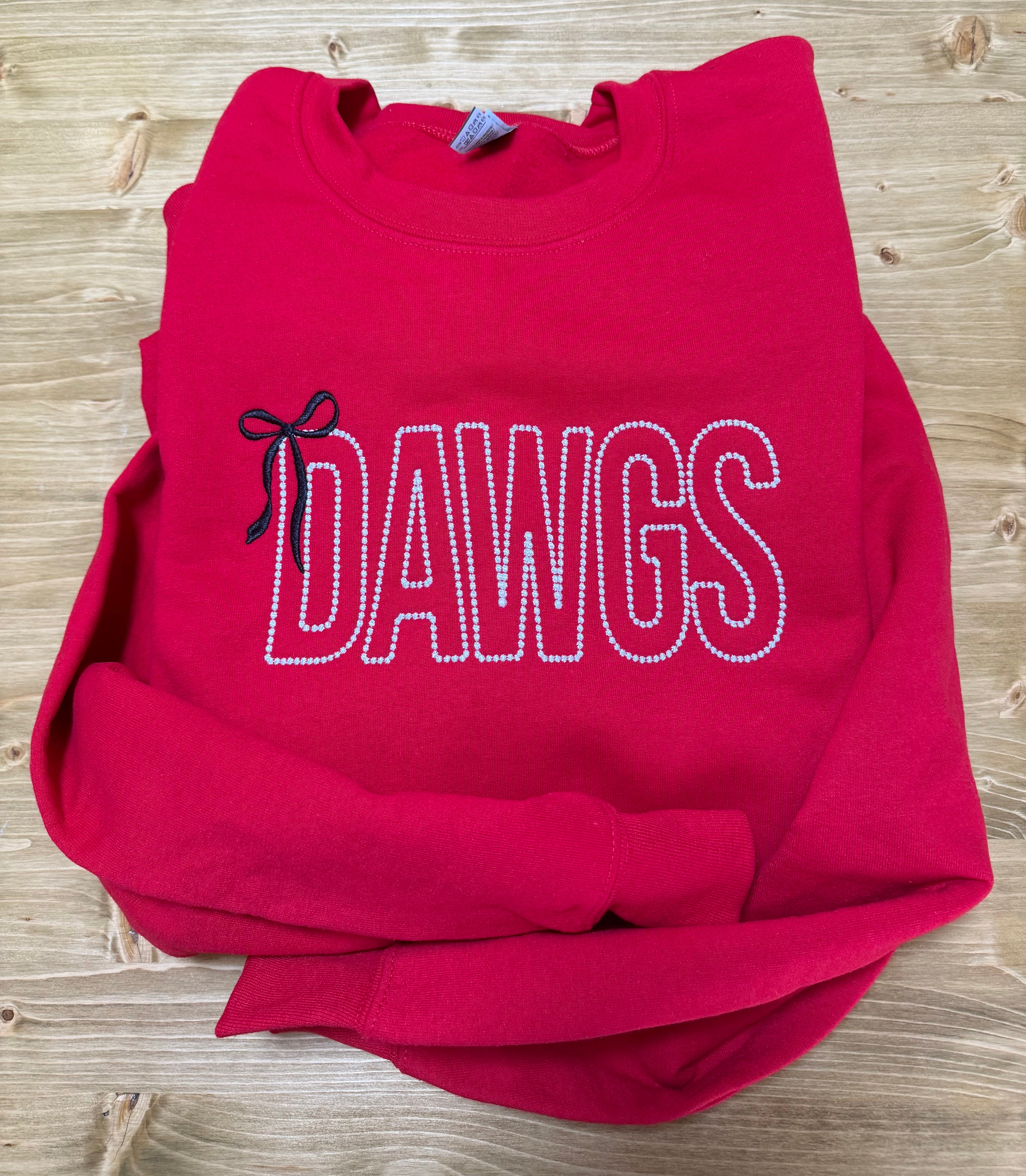 Dawgs Outline Sweatshirt (Made By Order)