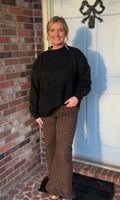 Black Mock Neck Sweater