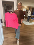 Oversized Round Neck Top