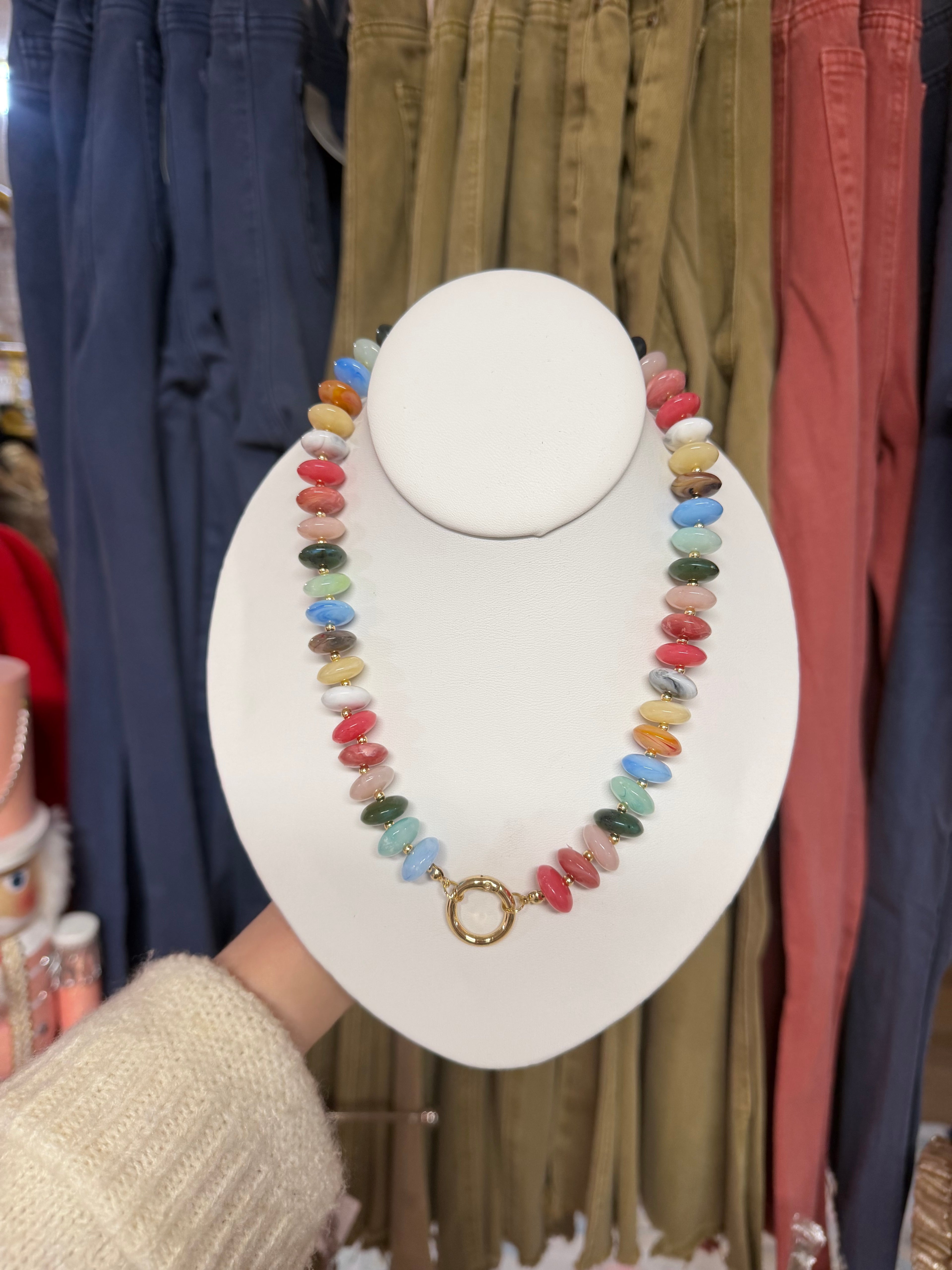 Rendelle Marble Stone Necklace
