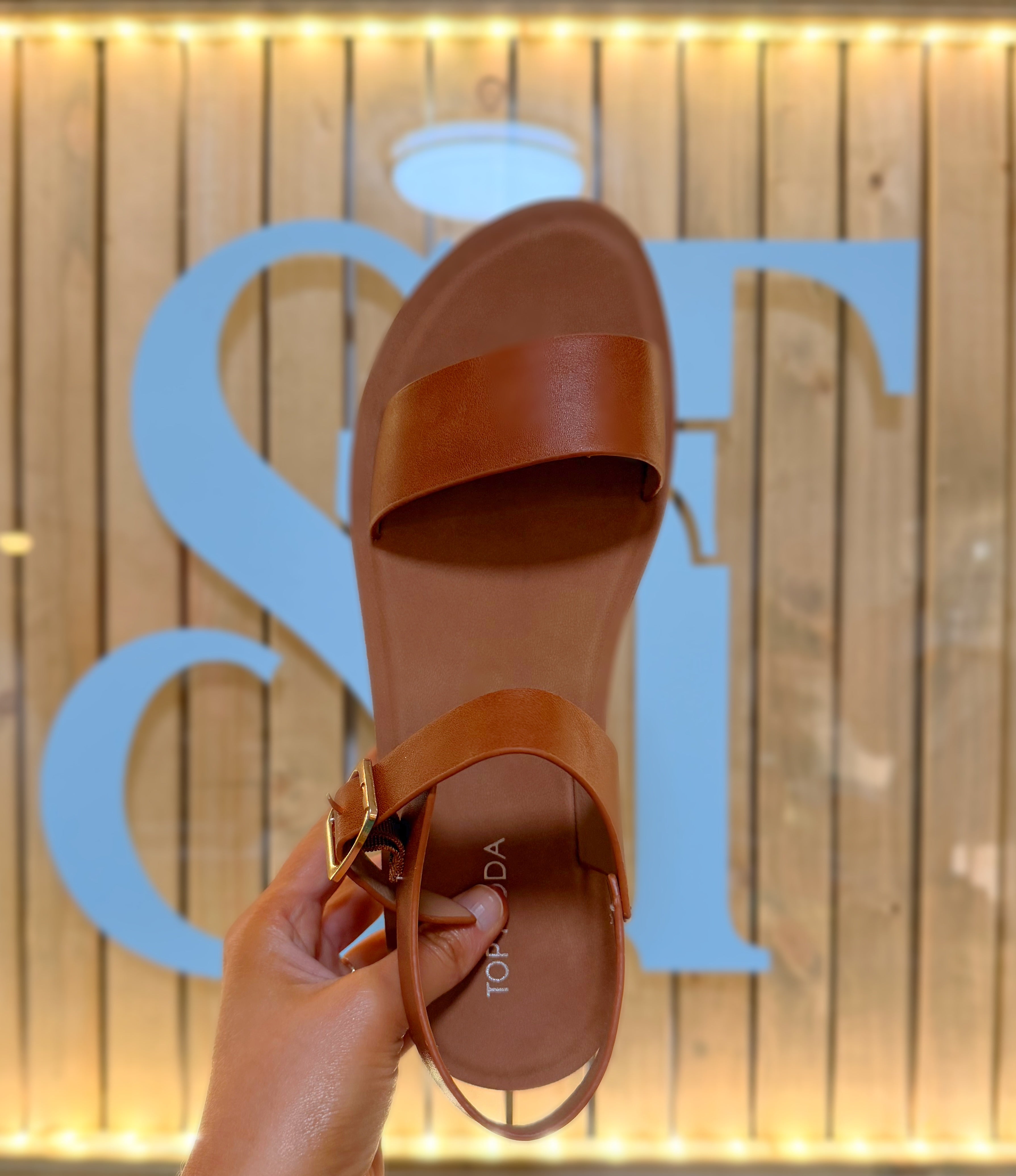 Tan Strapped Sandals