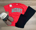 Merry Green Leopard Tee (Made to Order)