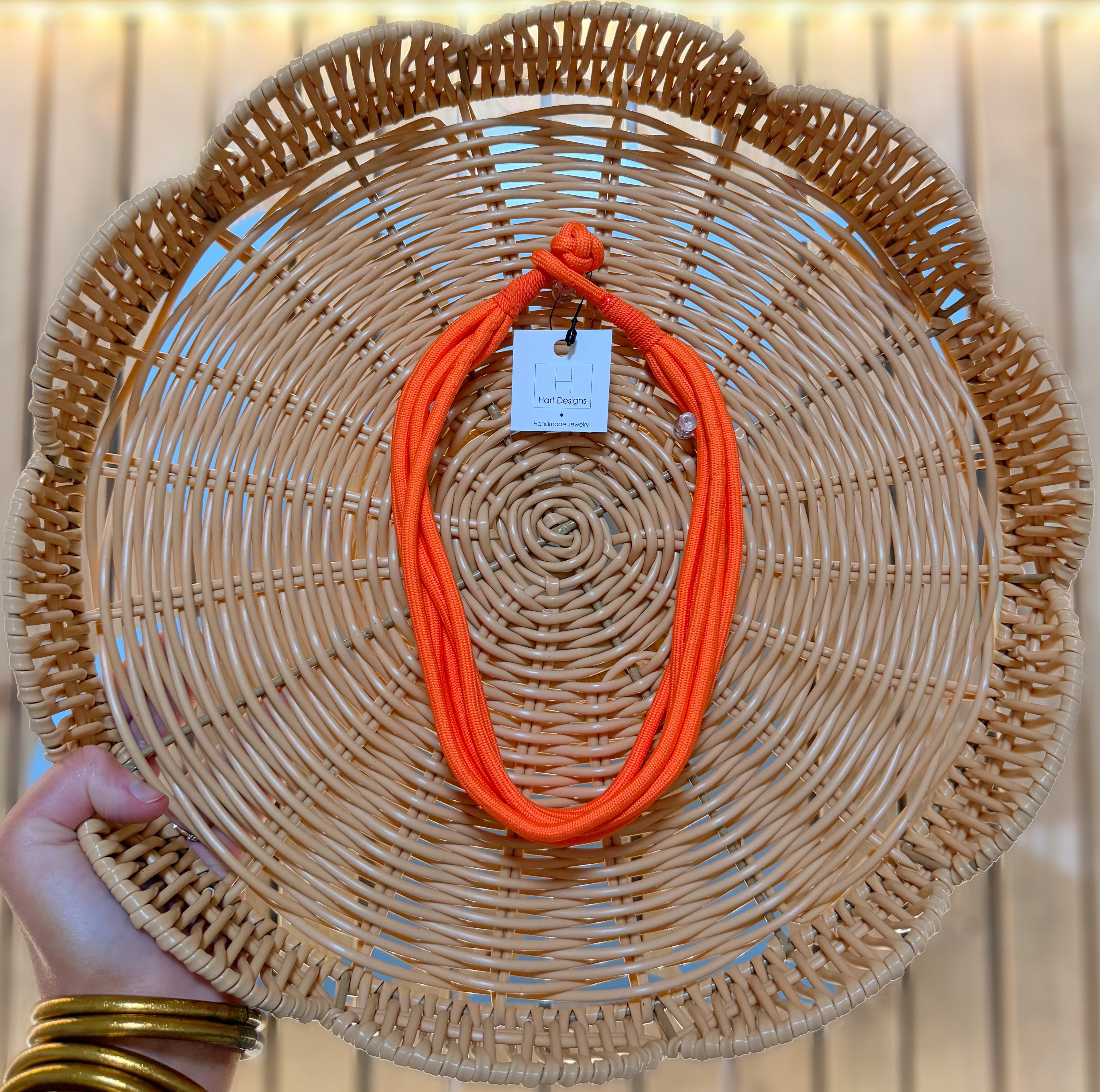 HD Orange Rope Necklace