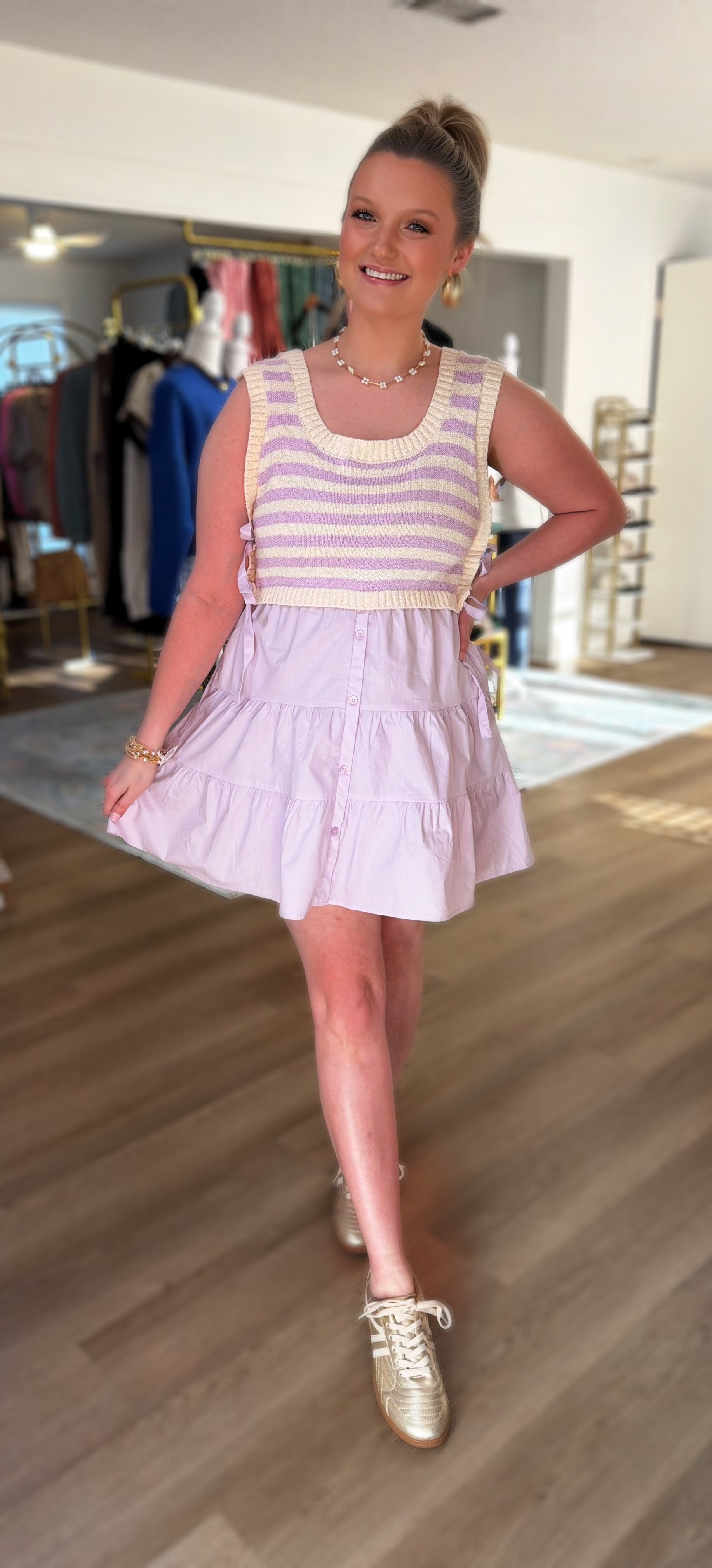 Lavender Vest Dress