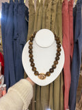 Chunky Marble Accent Necklace