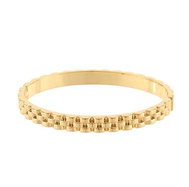 Gold Watch Band Bangle Bracelet