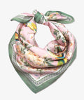 Floral Print Silky Bandana