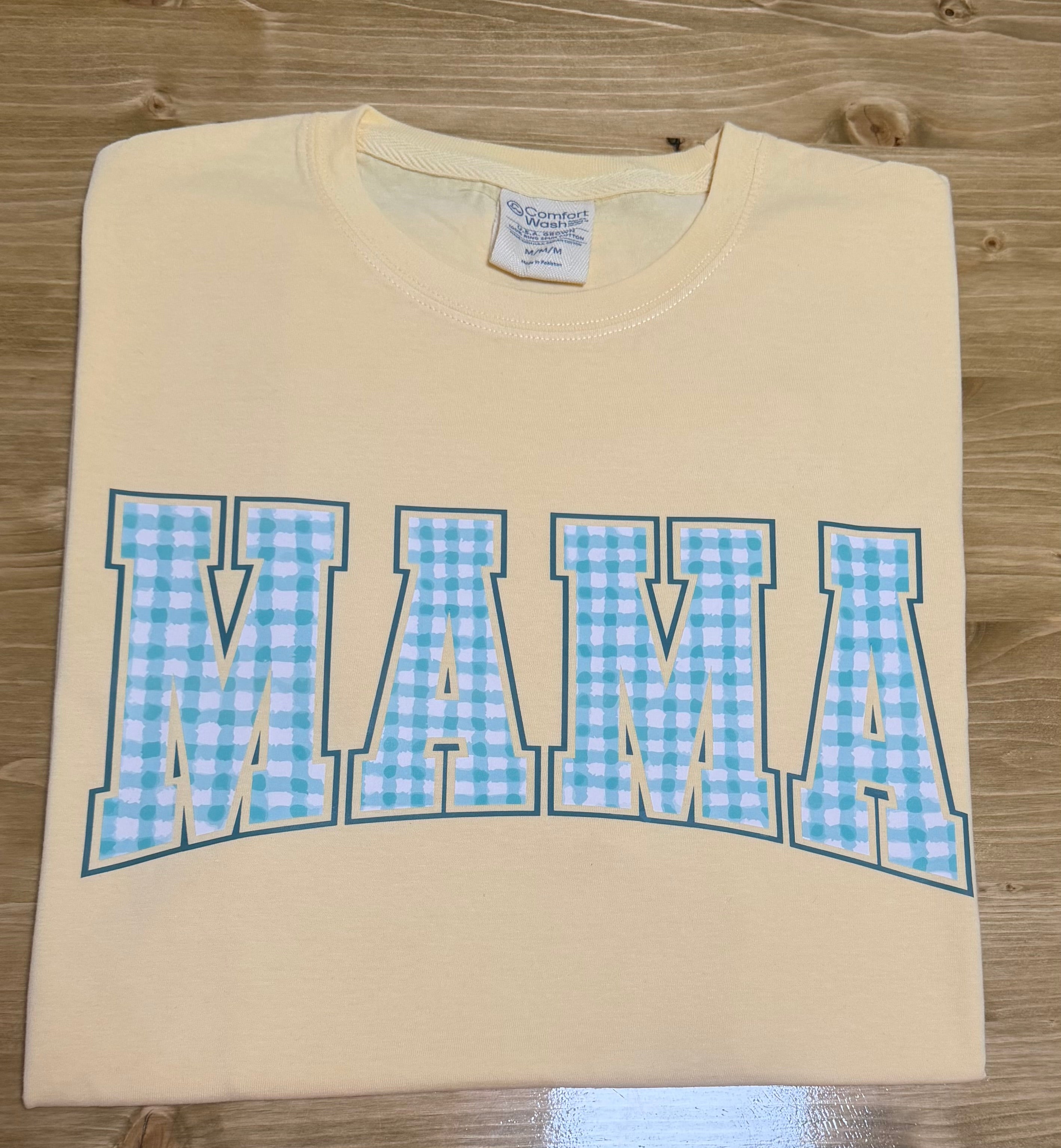 Gingham Mama Tee (Made By Order)