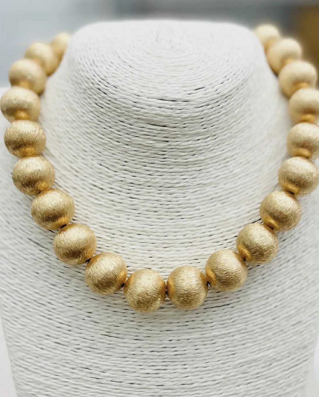 Gold Beaded Necklace