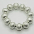 Silver Beaded Bracelet