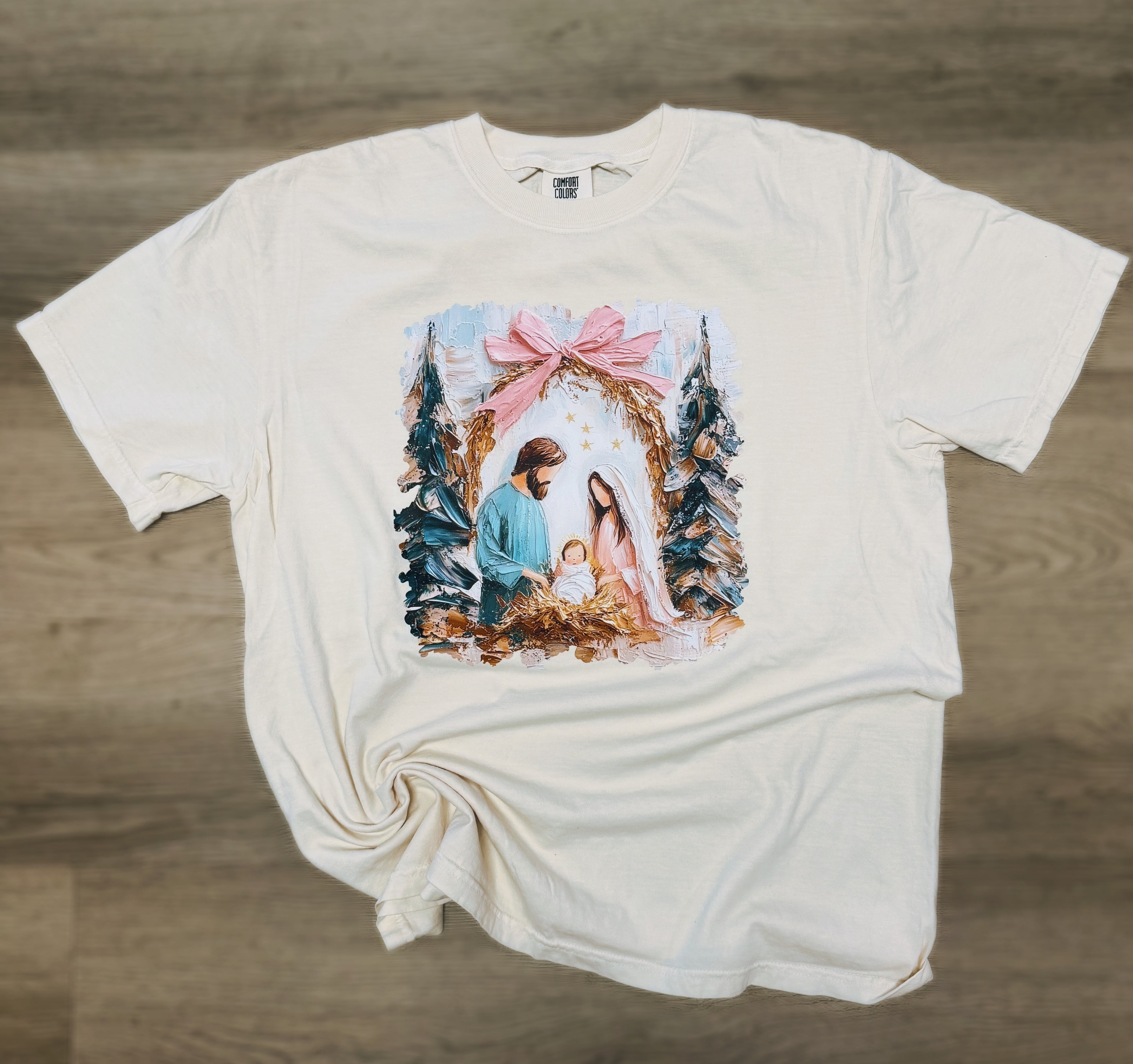 Watercolor Nativity Scene Tee (Made to Order)