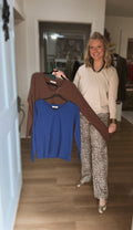 Long Sleeve V-Neck Top