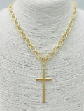 Vintage Gold Cross Necklace