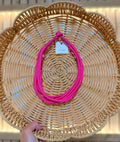 HD Pink Rope Necklace