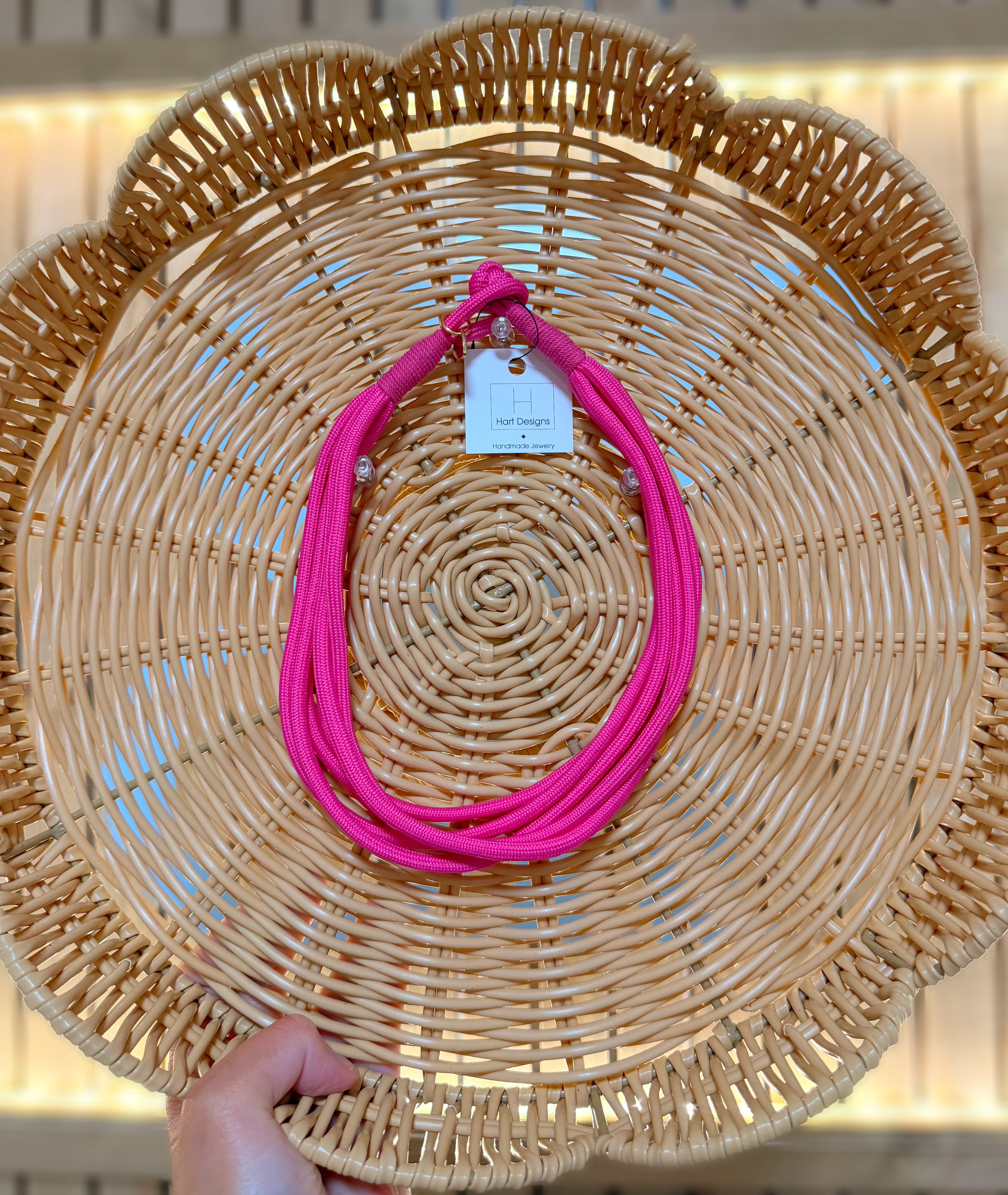 HD Pink Rope Necklace
