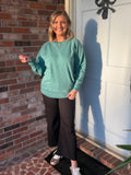 Teal French Terry Top