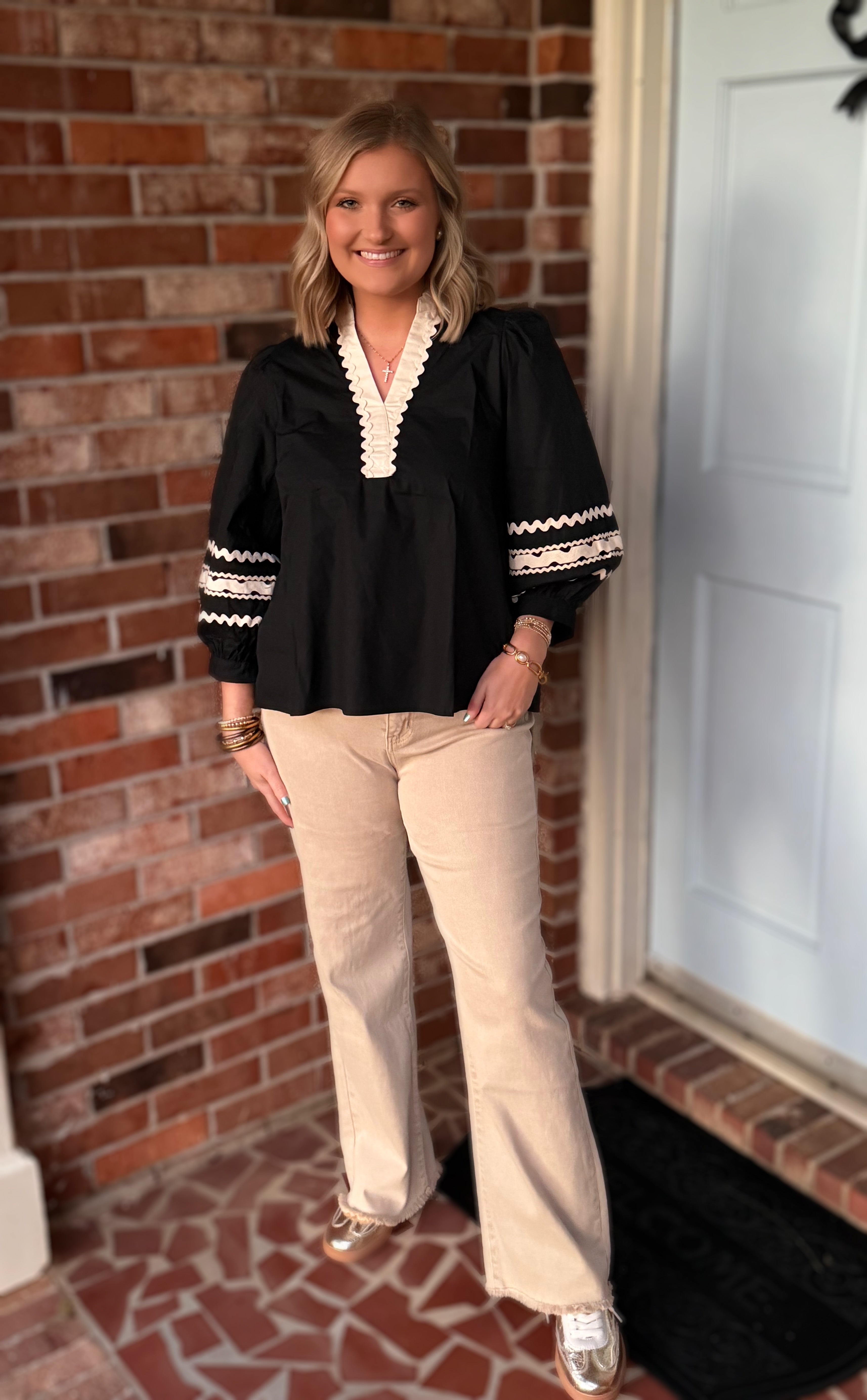 Black Ric-Rac Top