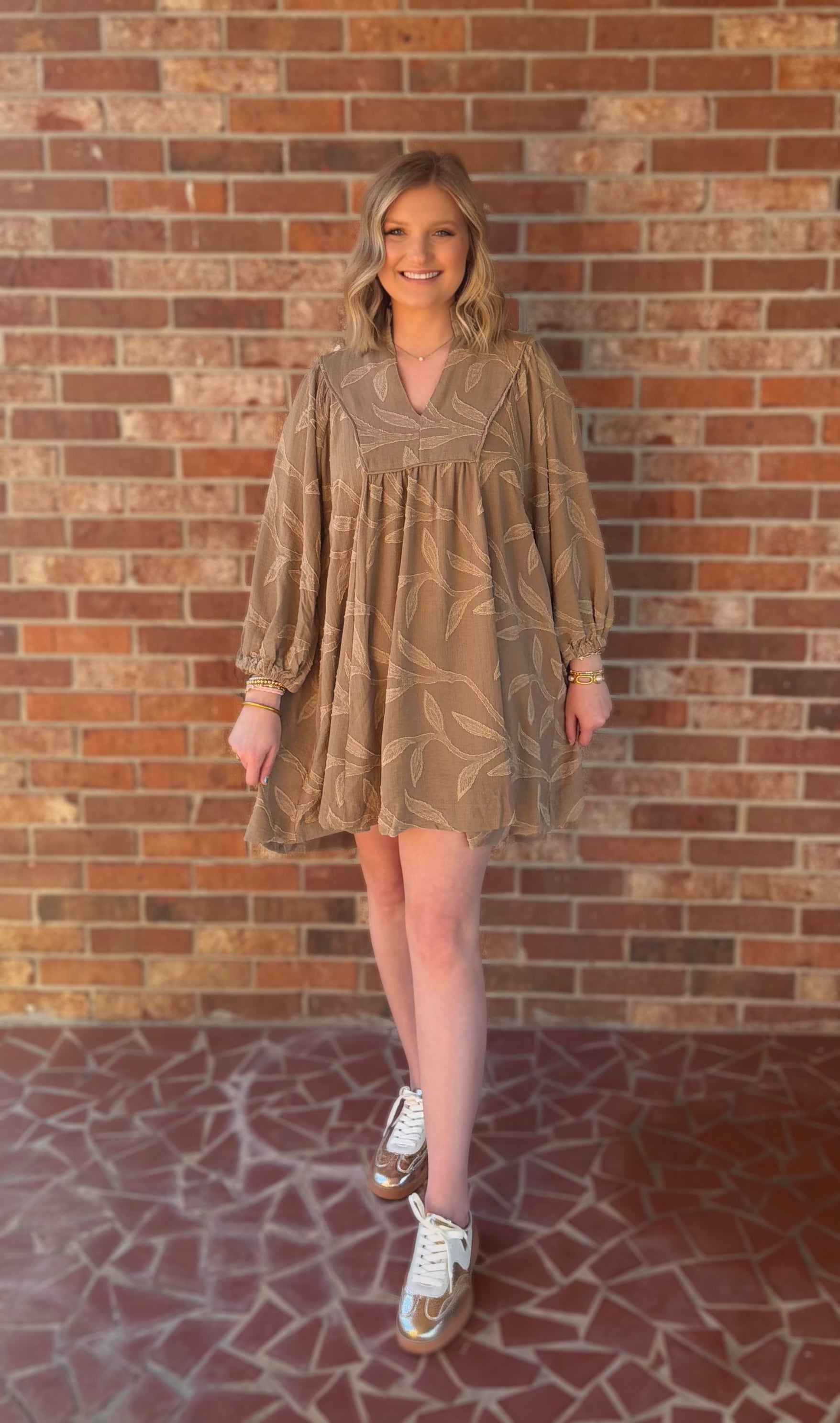 Mushroom Floral Dress
