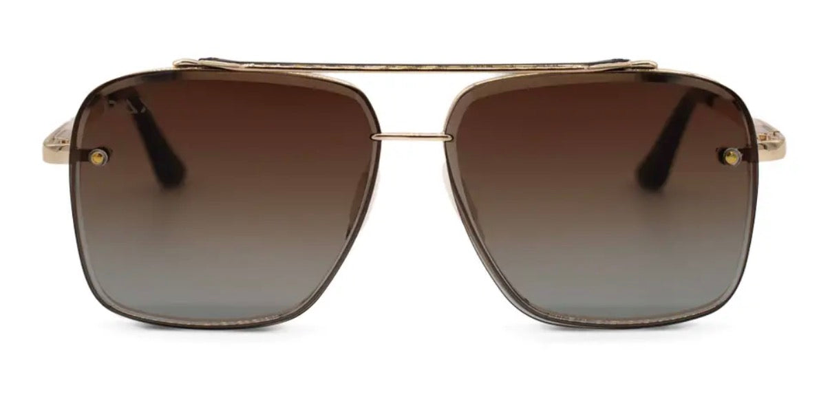 Dallas Aviator Sunglasses - Brown