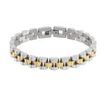 Silver/Gold Watch Band Style Bracelet