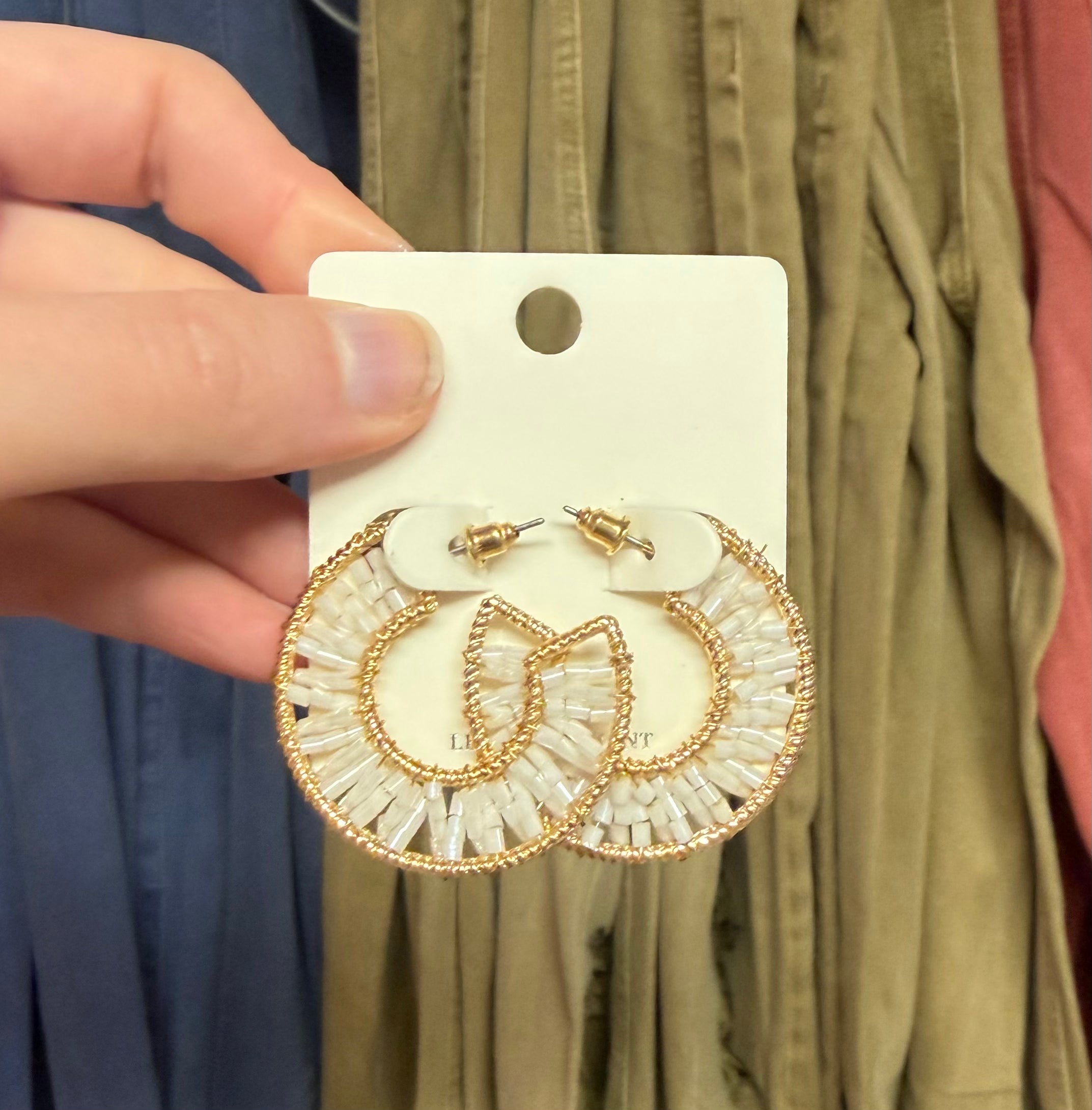 Beaded Hoops
