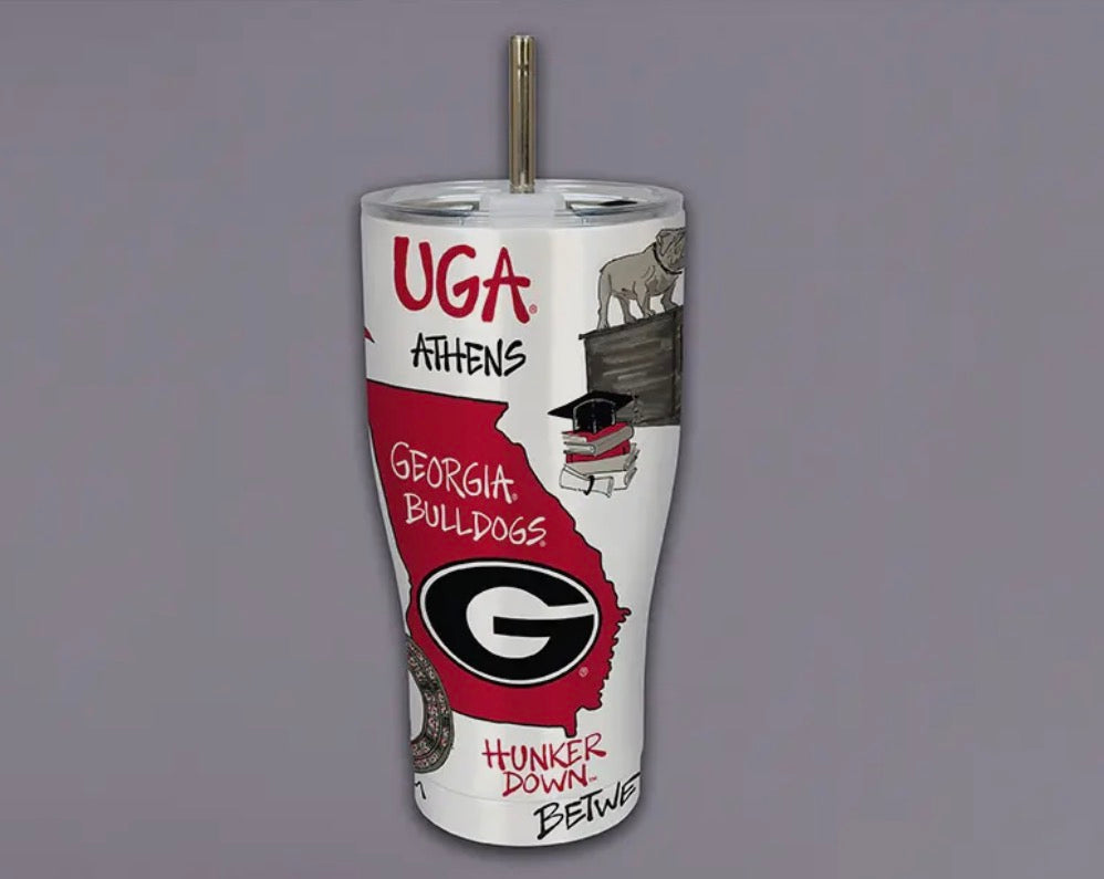 UGA Icon Metal Tumbler