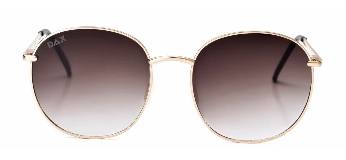 Georgie Large Round Polarized Sunglasses - Brown