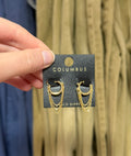 Layered Chain Gold Huggies