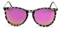 Midnight Polarized Medium Horn Sunglasses - Hot Pink
