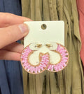 Beaded Hoops